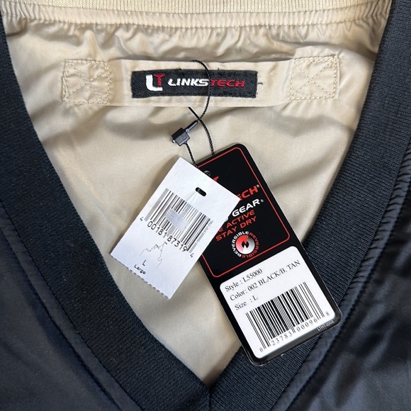 NWT Walt Disney World Golf Links Tech Mickey Embroidered Black Windbreaker Vest - Picture 11 of 13